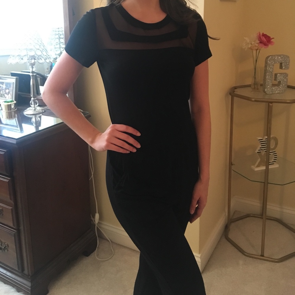 Black backless jumpsuit